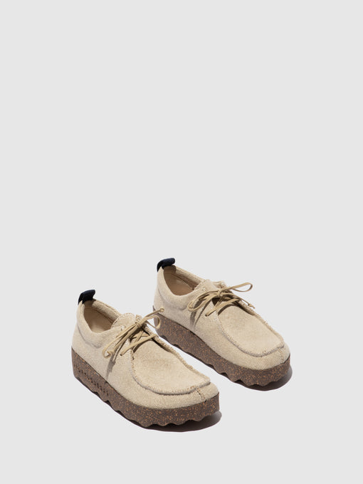 Asportuguesas Chat Trainers Natural Recycled Linen - Naisten Lace-up Trainers ASPP018249FI Natural